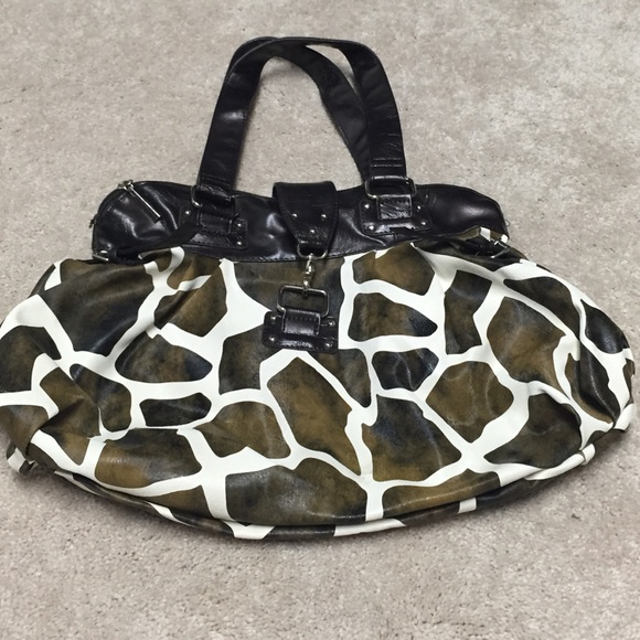 Brown & Cream Animal Print Purse