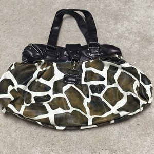 Brown & Cream Animal Print Purse