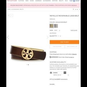 Tory Burch Belt