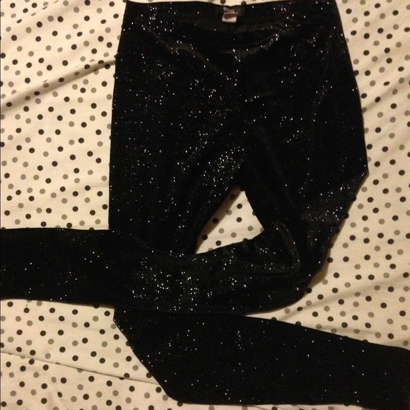Urban outfitters black sparkley leggings