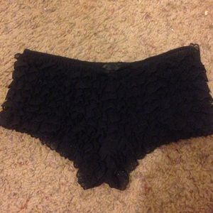 Leg Avenue black ruffled bottoms