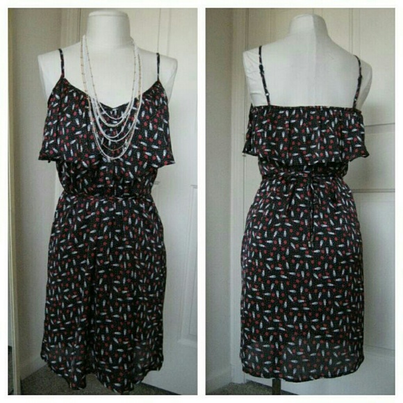 Lipstick & Kisses Ruffle Top Sundress