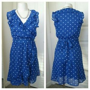 F21 Polka Dot Ruffle Dress