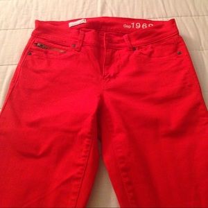 GAP legging jeans in Red