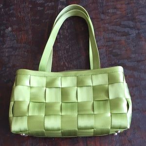 Seatbelt satchel handbag