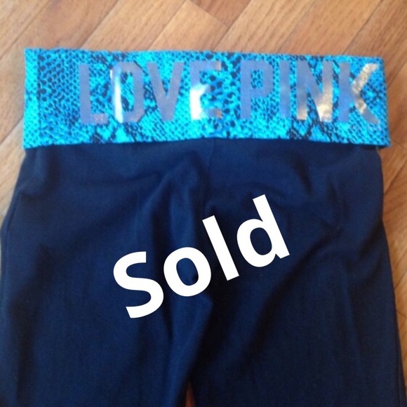 ✨SOLD✨ Victoria's Secret Love Pink Yoga Pants