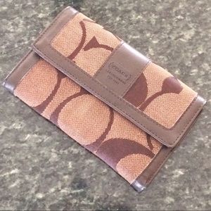 Brown coach wallet