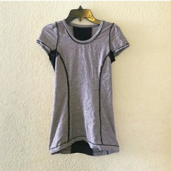 Lululemon grey striped top
