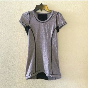 Lululemon grey striped top