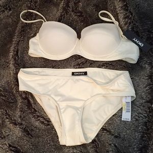 DKNY Ivory Push-Up Retro Bikini