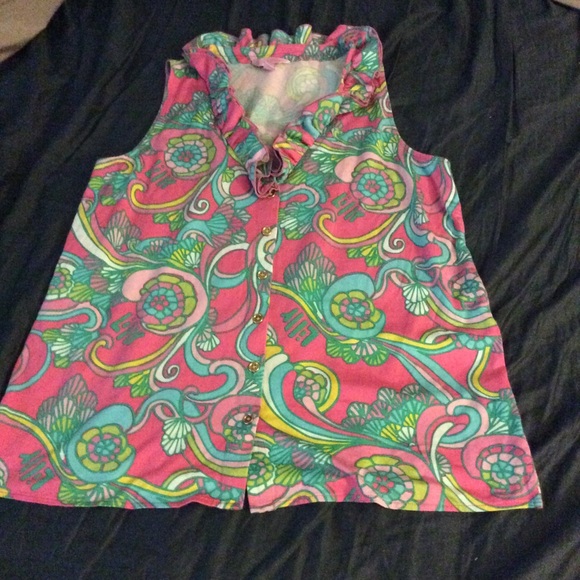 EUC Lilly Pulitzer sleeveless blouse size medium