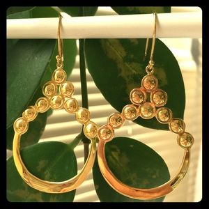 925 Sterling Silver 18K Gold Plated earring