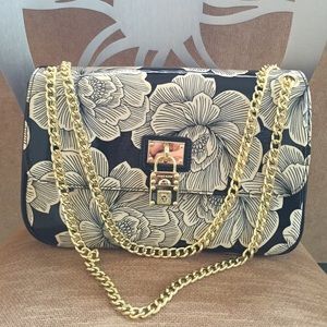 Anne Klein floral handbag with shoulder strap