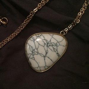 Marble stone necklace