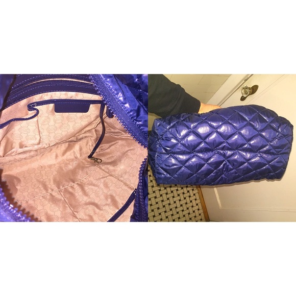 NWOT MK Lg Sadie Quilted Nylon Tote & Cosmetic Bag - Picture 3 of 4