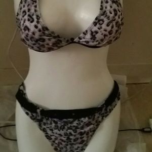 Brand knew 2 pcs Leopard swim wear