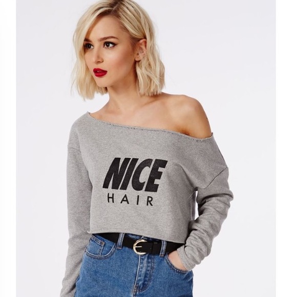 Raw Edge Off The Shoulder Sweater