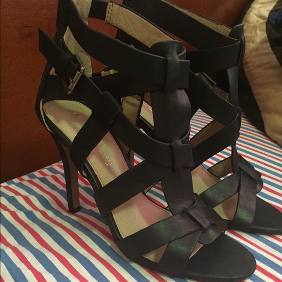 Black Strappy Heels