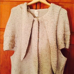 Anthropologie Purl Hooded Poncho