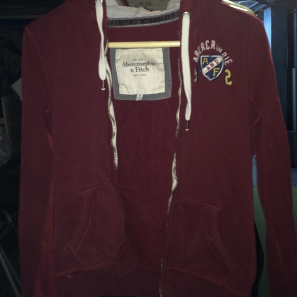 Abercrombie & Fitch Tops - A&F Burgundy Hoodie