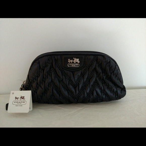 Coach Madison Quilted Chevron Pouch