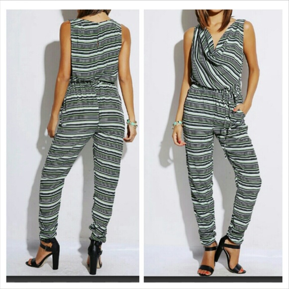Stripe Jumpsuit