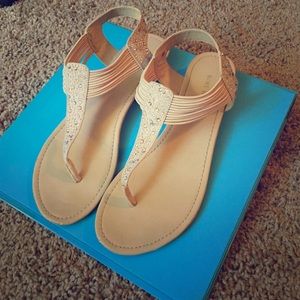 Nine West Beige Sandals