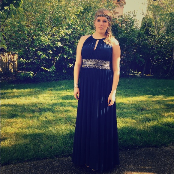 Navy Blue Prom Dress