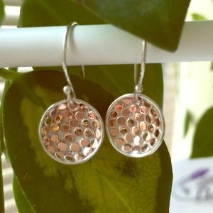 925 Sterling Silver 18K Rose Gold Plated earrings