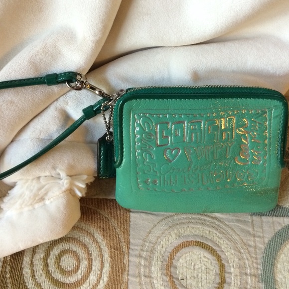SOLD Coach "Poppy" wristlet