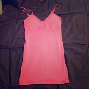 Built in bra spaghetti strap shirt