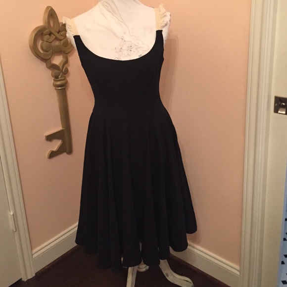 Black tea length dress