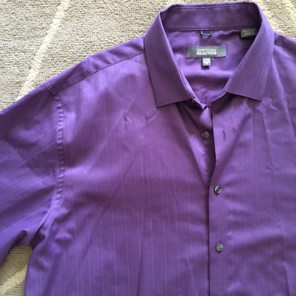 👤Kenneth Cole Reaction Purple Blouse - Picture 1 of 4