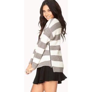 • striped F21 sweater •