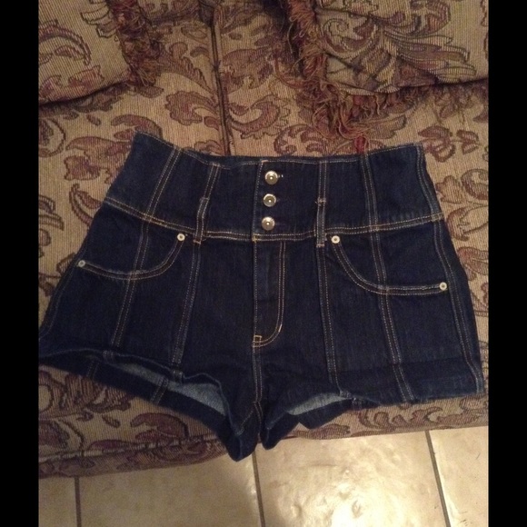 Abercrombie High Waist Denim Shorts