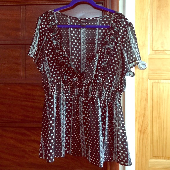 Torrid chiffon shirt