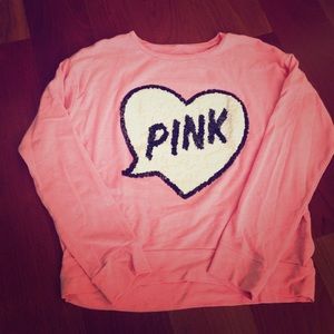 Victoria's Secret pink boyfriend sweatshirt