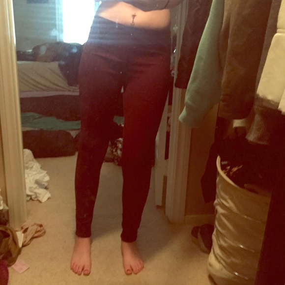Maroon jegging