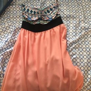 Rue 21 aztec coral dress