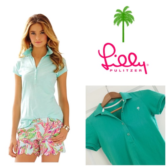 CHIC FIT tiffany green shirt by Lilly Pulitzer