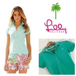 CHIC FIT tiffany green shirt by Lilly Pulitzer