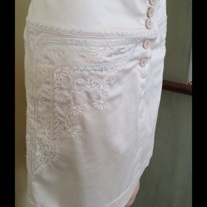 Unique Cream Colored Mini Skirt Sexy New