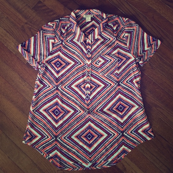 Lucky Brand Aztec print top