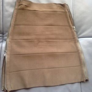 Bebe Bandage Skirt with Side Zippers