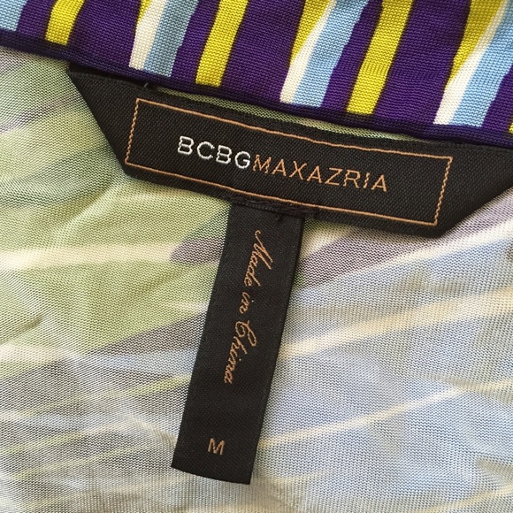 Palm Print BCBG Shift Dress - Picture 4 of 4