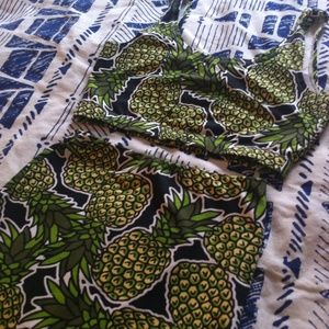 Two piece pineapple top and skirt