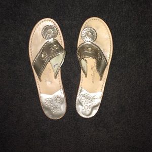 Platinum Jack Rogers ON HOLD FOR MADDIE