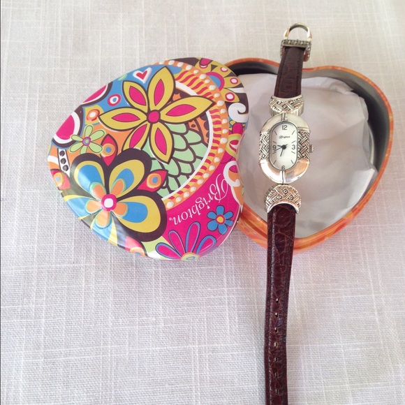 Brighton watch. Leather band. Reversible.