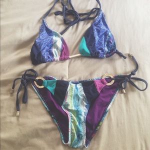 Multi Colored Bikini Set.