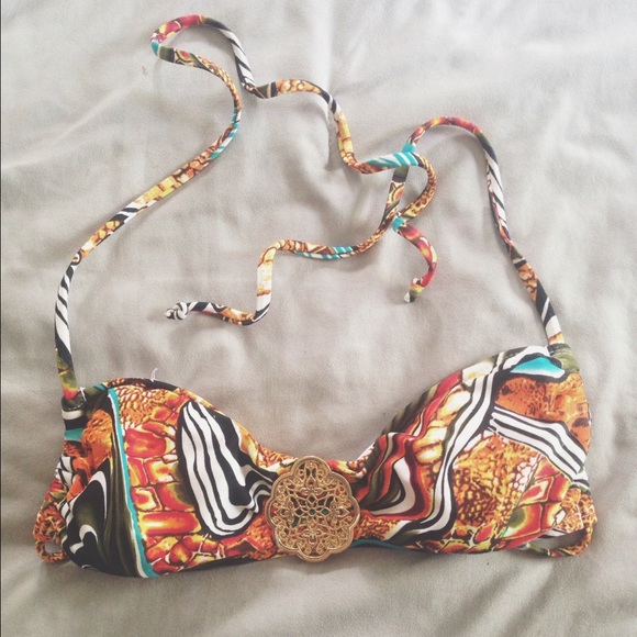 Multi Colored Bikini Bandeau